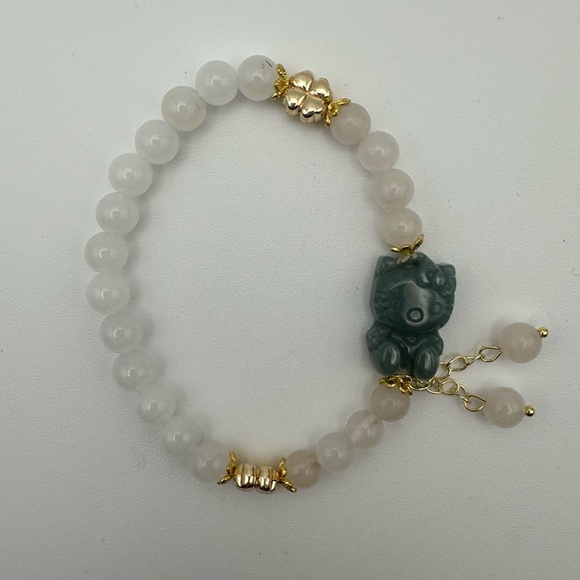 Jewelry - 🧿🧿Jade Hello Kitty Charm Bracelet🧿🧿